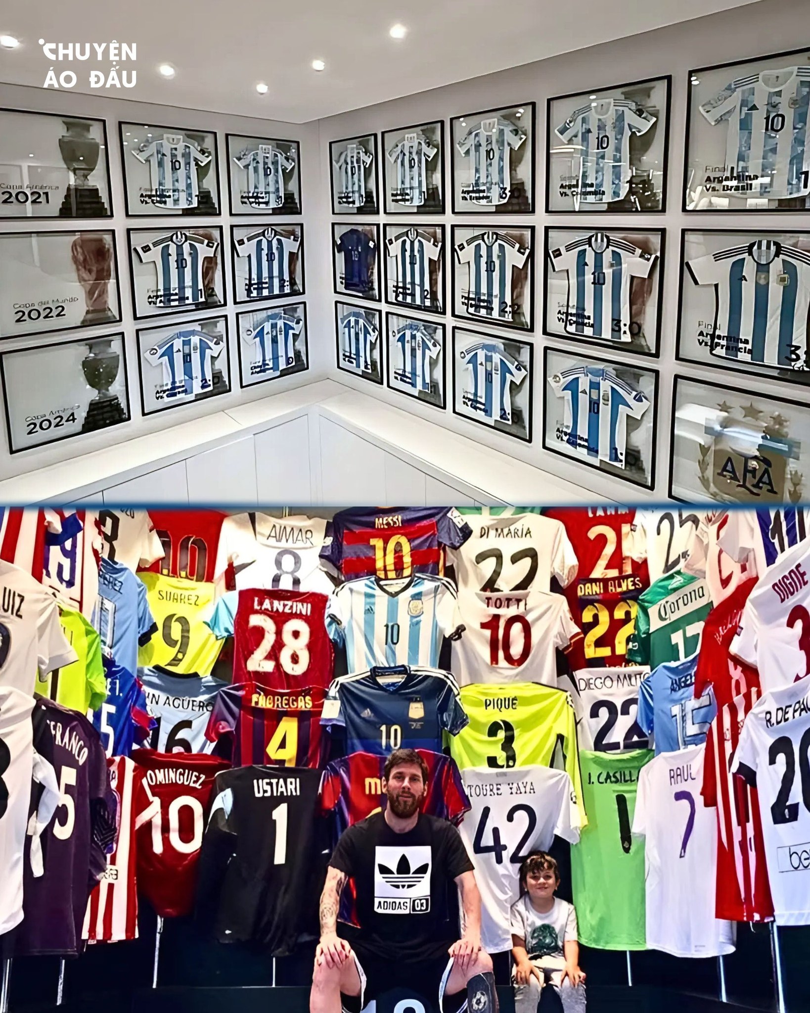 Những bộ sưu tập vô giá của Messi 👕